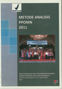 Image of Metode Analisis PPOMN 2011