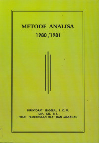 Metode Analisis 1980/1981