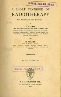 Image of A Short Textbook of Radioterapi : For Technicians and Students