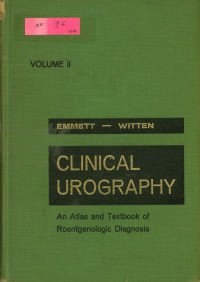 Image of Clinical Urography: An Atlas and Texbook of Roentgenologic Diagnosis