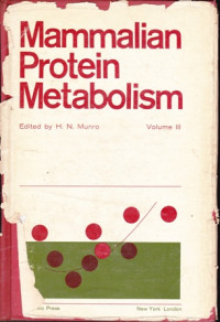 Image of Mammalian Protein Metabolism Volume III