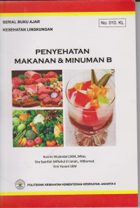 Image of Penyehatan Makanan dan Minuman B : Serial Buku Ajar Kesehatan Lingkungan No.010 KL
