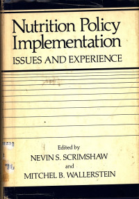 Image of Nurition Policy Implementation Issues and Experience