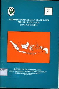 Image of Pedoman Pemantauan Status Gizi melalui Posyandu (PSG-Posyandu)