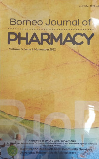 Borneo Journal Of Pharmacy Vol. 5 Issue 4 November 2022