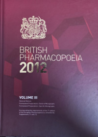 Image of British Pharmacopoeia 2012 Volume III