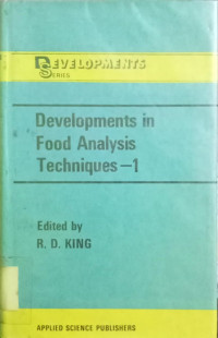 Image of Developments in Food Analysis Techniques,-1