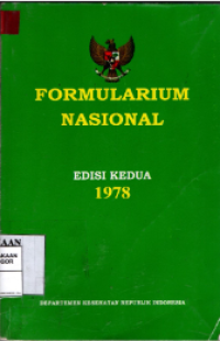 Formularium Nasional Edisi Kedua 1978
