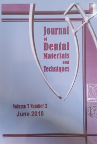 Image of Journal Of Dental Materials and Techniques Vol. 7 No.2