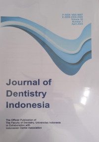Journal of Dentistry Indonesia Vol. 30 No.1  April Tahun 2023