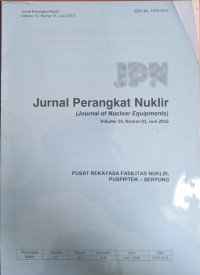 Jurnal Perangkat Nuklir Vol. 10 No.01 Juni 2016