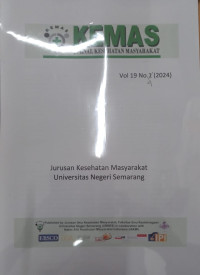 Kemas : Jurnal Kesehatan Masyarakat Volume 19 Nomor 4  2024
