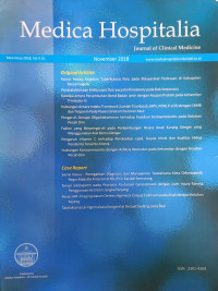 Image of Medica Hospitalia (Journal Of Clinical Medicine) Vol. 5 Nomor. 2