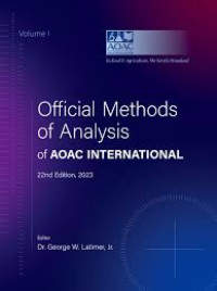Official Methods of Analysis of AOAC International: VOL 2