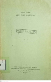 Penelitian gizi dan makanan