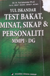 Test bakat, Minat, Sikap, dan Personalti MMPI - DG