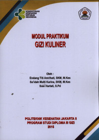 Image of Modul Praktikum Gizi Kuliner Jurusan Gizi D3