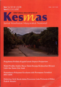 Image of Jurnal Kesehatan Masyarakat Nasional Vol. 7-8