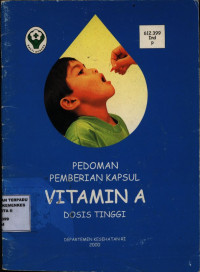 Image of Pedoman Pemberian Kapsul Vitamin A Dosis Tinggi
