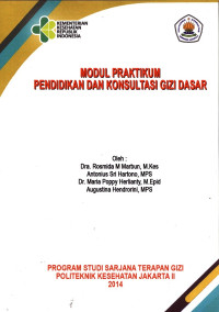 Image of Pendidikan Dan Konsultasi Gizi Dasar : Modul Praktikum D4